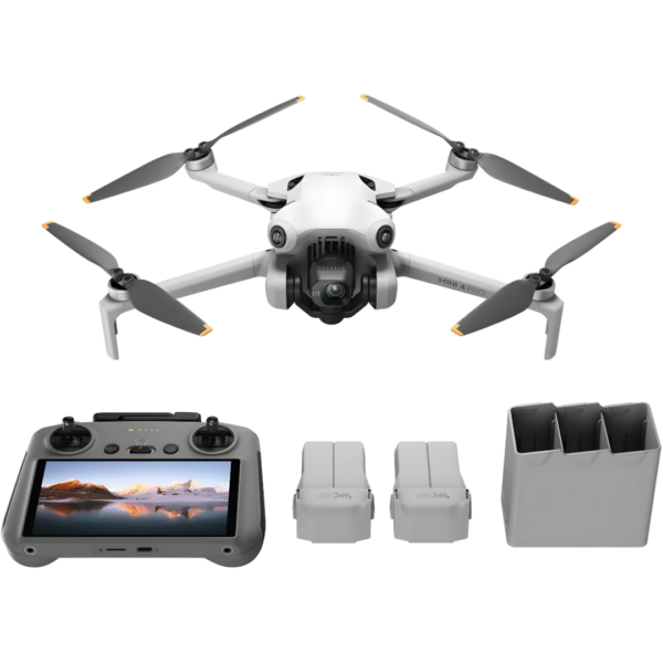 Mini 4 Pro Fly More Combo con DJI RC 2 (control remoto con pantalla), dron mini plegable con 4K