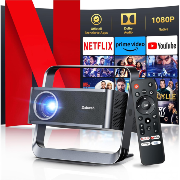 Proyector inteligente con soporte 4K, Polocsh 30000
