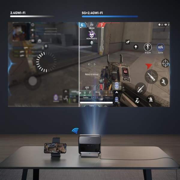Proyector inteligente con soporte 4K, Polocsh 30000 - Afbeelding 5
