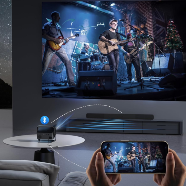 Proyector inteligente con soporte 4K, Polocsh 30000 - Afbeelding 6